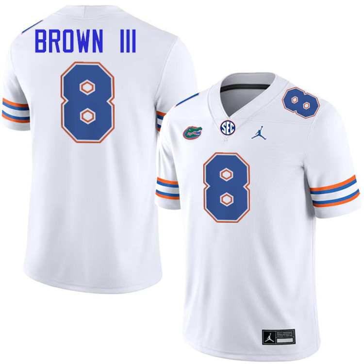 #8 Vernell Brown III Gators Jersey,Florida Gators College Football Jerseys Stitched-White  #8 Vernell Brown III Gators Jersey,Florida Gators College Football Jerseys Stitched-White